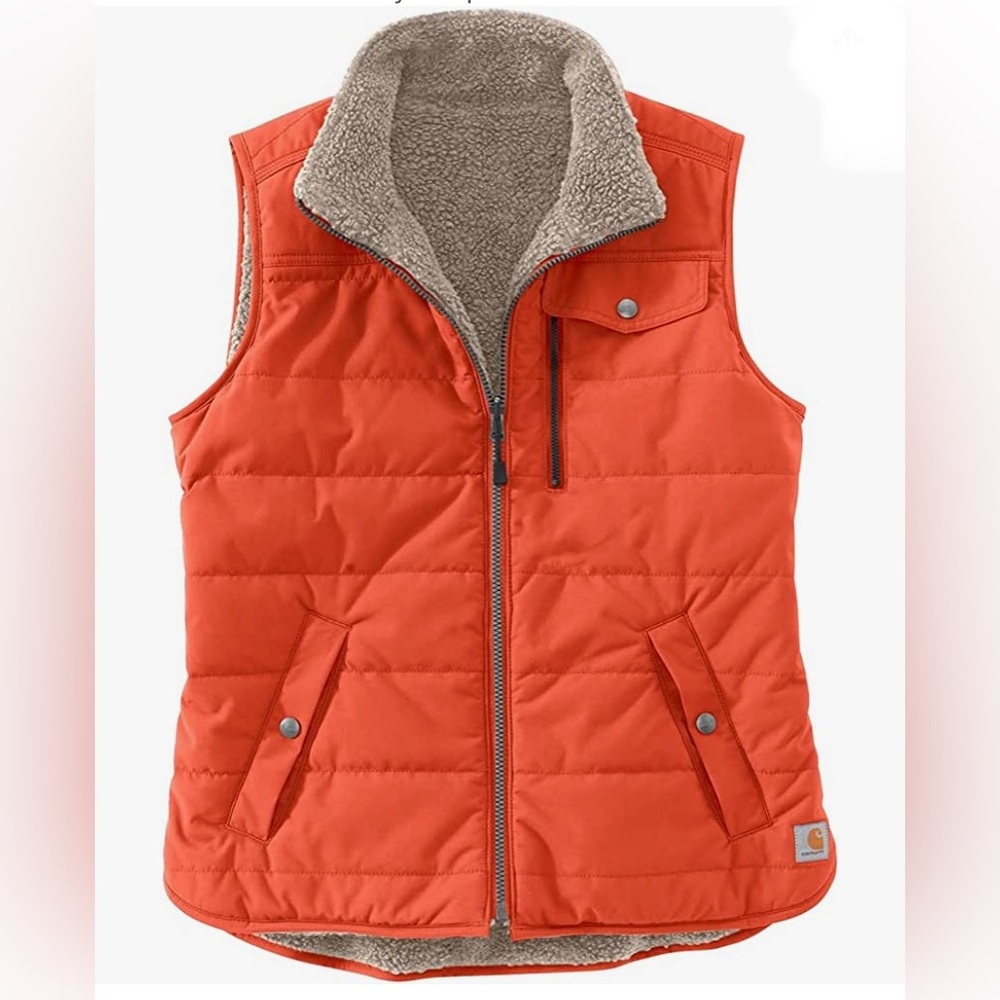 NWoTCarhartt szXL(16-18) Midweight Sherpa lined reversible vest…